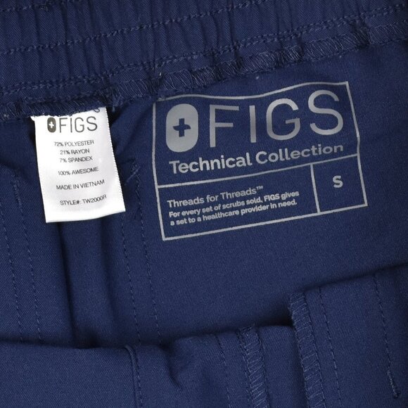 FIGS TW2000 Yola Skinny Scrub Pants Technical Collection Navy S - Picture 6 of 7